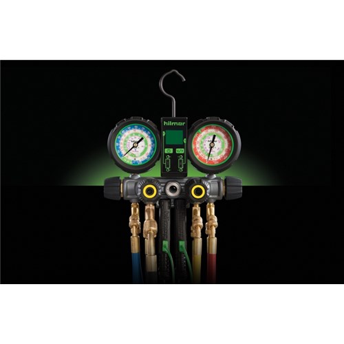 4V MAN W/60" HOSES & DUAL THERMOMETER