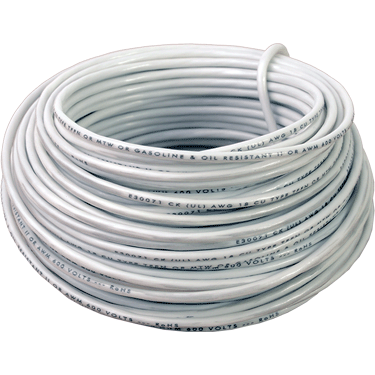 50' WHITE THHN STRANDED HOOKUP WIRE