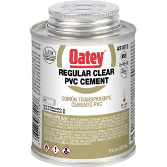 8 OZ REGULAR CEMENT  -CLEAR #31013