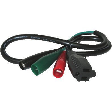 3 WIRE TEST CORD FEMALE PLUG