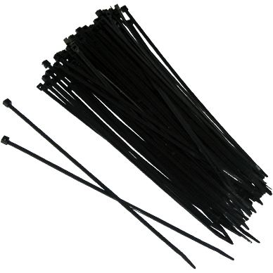 5.5" BLACK WIRE TIES