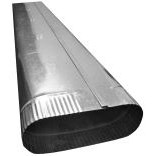 Galvanized Pipe 6 Oval(3X7 3/4)X102